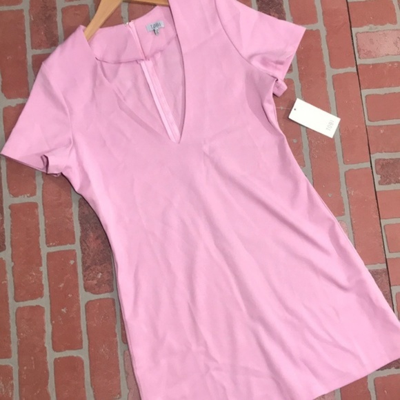 Tobi Dresses & Skirts - NWT Tobi swoop in rose shift vneck dress